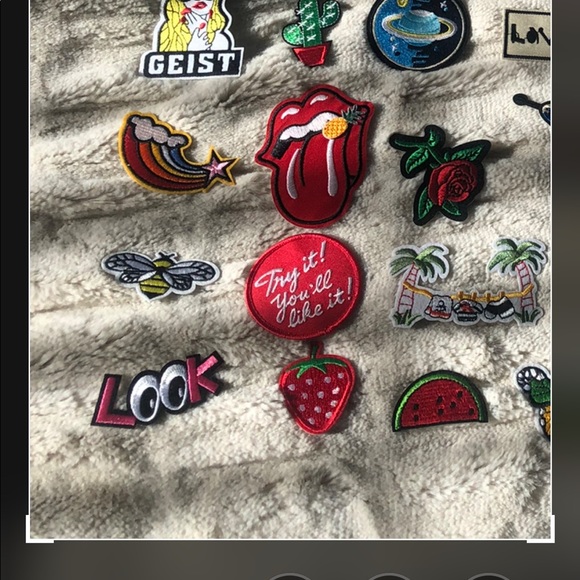 35 iron on patches. Great for designing a denim jacket. - Picture 2 of 3